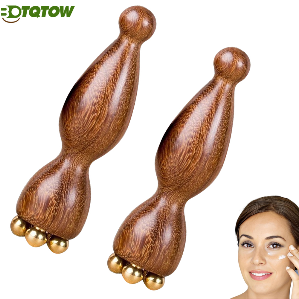 Muscle Roller Stick - Eye Massage Sticks,Sandalwood Eye Face Roller