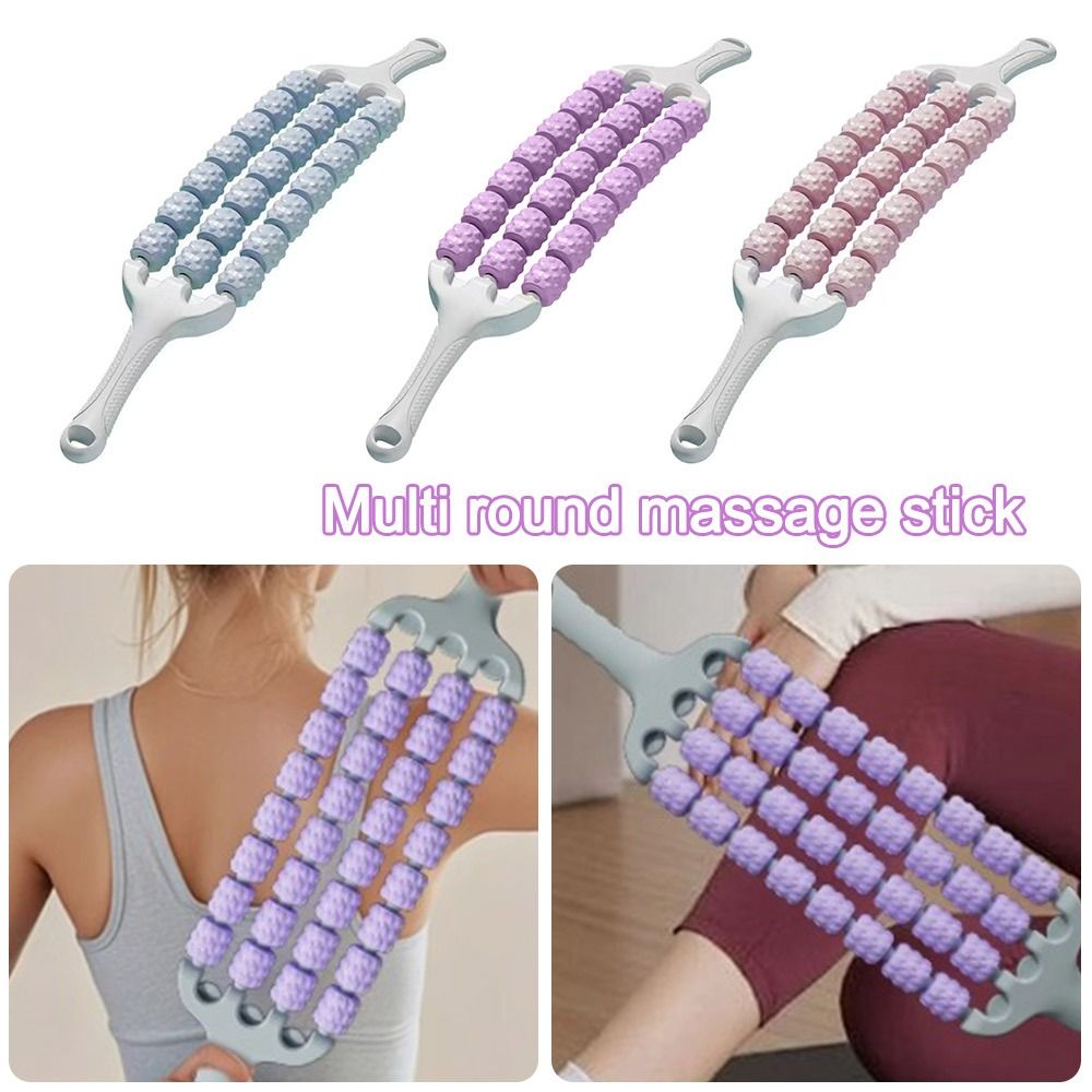 New Three-row Yoga Massage Sti - مراجعة Muscle Roller Stick وسعره