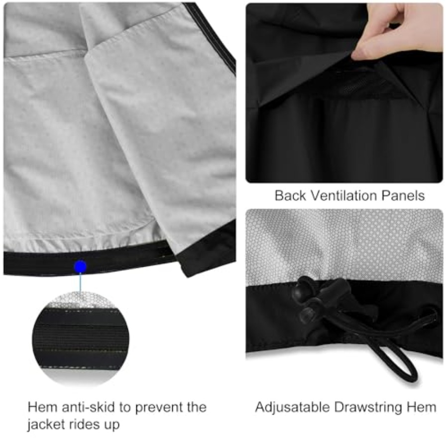 Men's Rain Jacket Waterproof W - مراجعة Running Gear For Rain وسعره