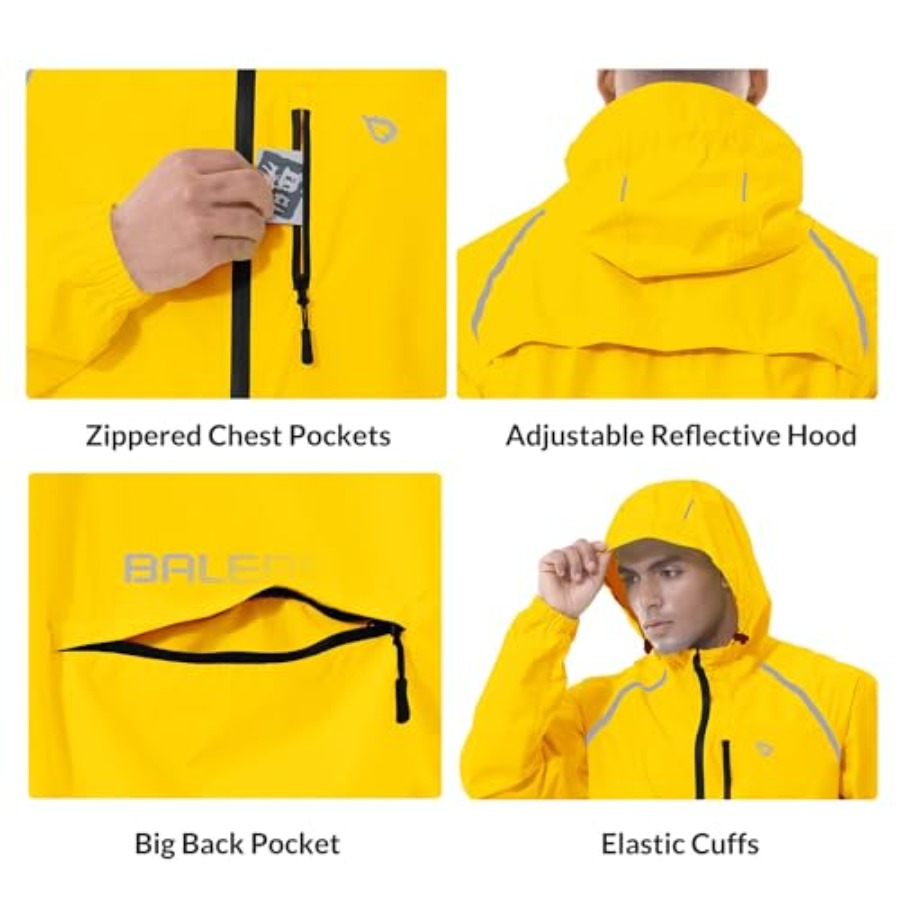 Men's Rain Jacket Waterproof W - مراجعة Running Gear For Rain وسعره