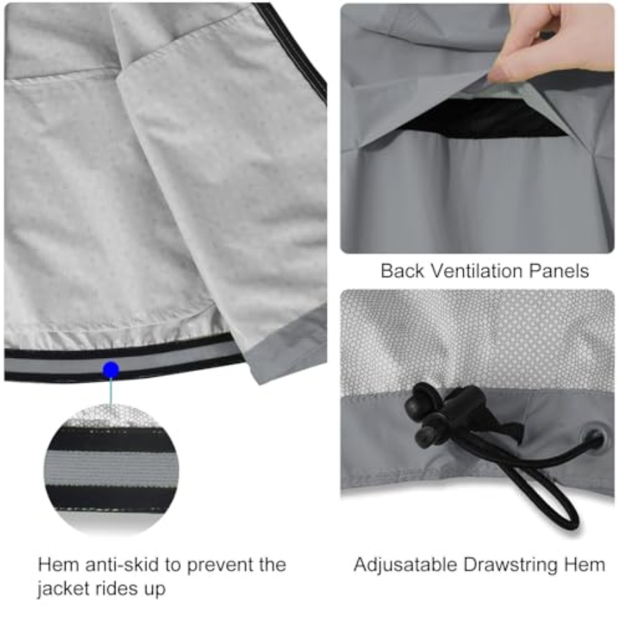 Men's Rain Jacket Waterproof W - مراجعة Running Gear For Rain وسعره