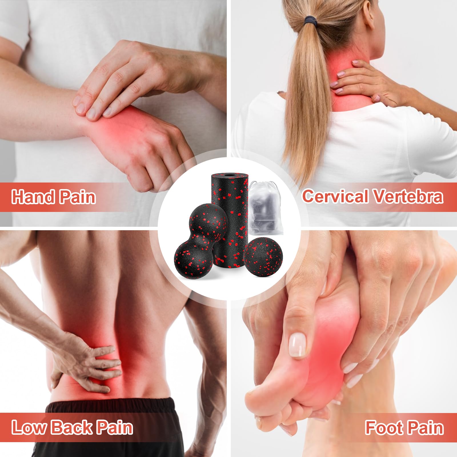 Hollow Yoga Roller Massage Pea - مراجعة Muscle Roller Stick وسعره