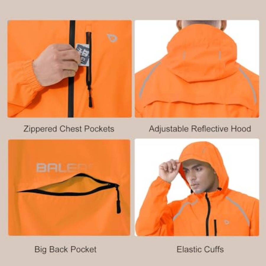 Men's Rain Jacket Waterproof W - مراجعة Running Gear For Rain وسعره