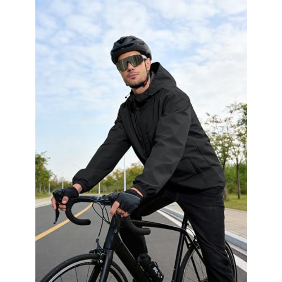 UIQUR Men's Cycling Jacket Rai - مراجعة Running Gear For Rain وسعره
