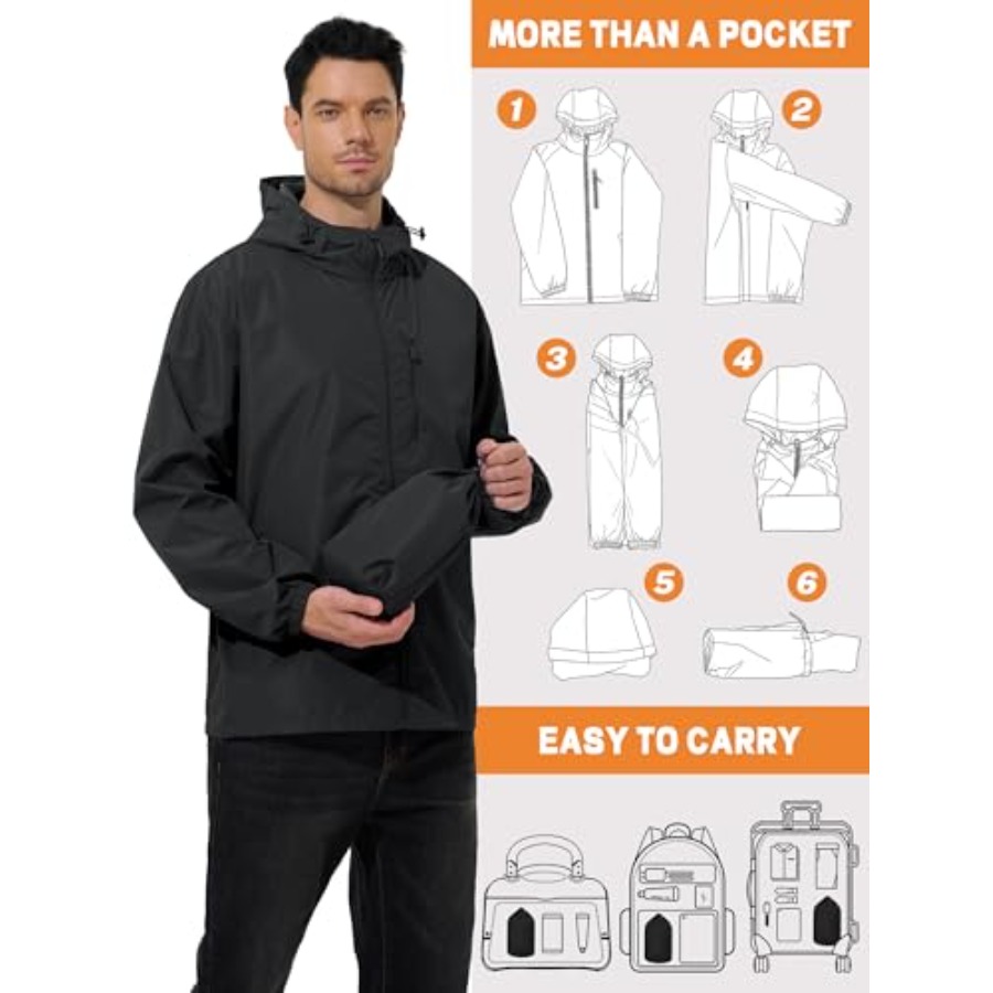 UIQUR Men's Cycling Jacket Rai - مراجعة Running Gear For Rain وسعره