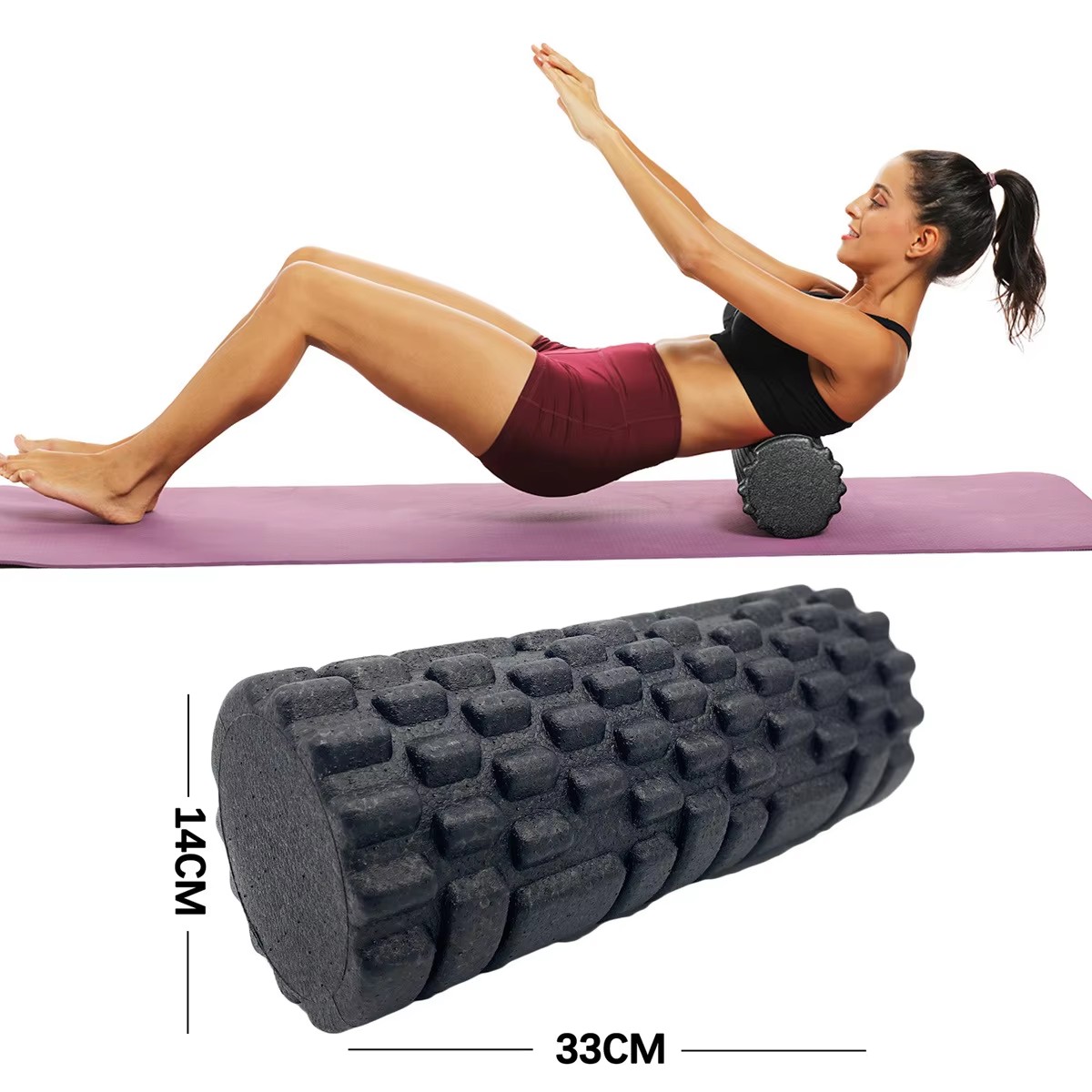 30/33cm Fitness Foam Roller Yo - مراجعة Muscle Roller Stick وسعره