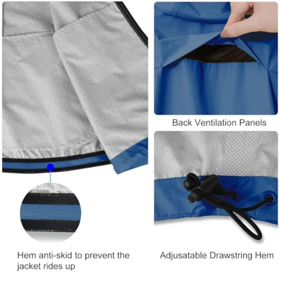 Men's Rain Jacket Waterproof W - مراجعة Running Gear For Rain وسعره