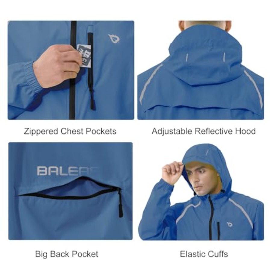 Men's Rain Jacket Waterproof W - مراجعة Running Gear For Rain وسعره