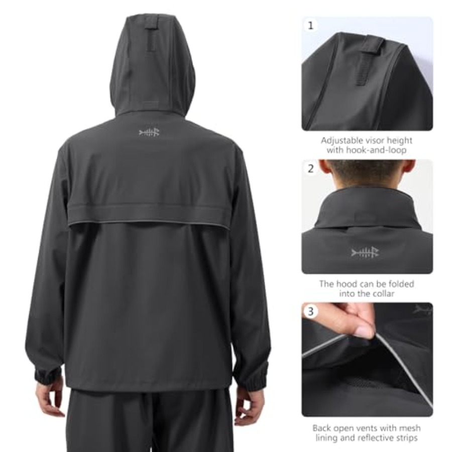 Men's Rain Suit Waterproof Bre - مراجعة Running Gear For Rain وسعره