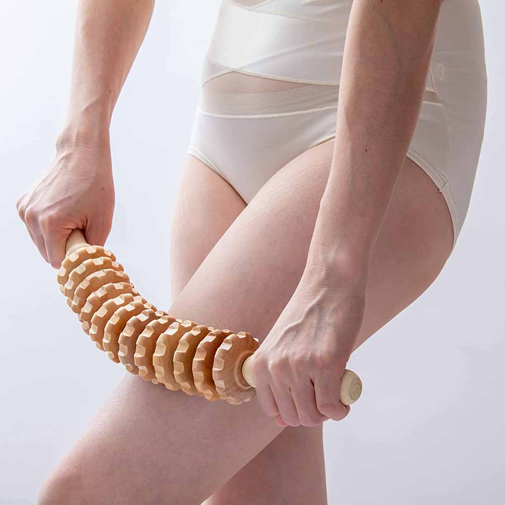 Curved Wood Massage Roller Sti - مراجعة Muscle Roller Stick وسعره