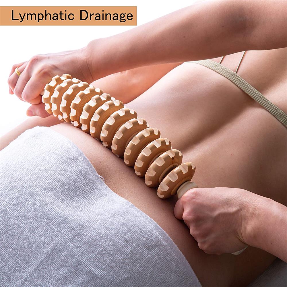 Curved Wood Massage Roller Sti - مراجعة Muscle Roller Stick وسعره
