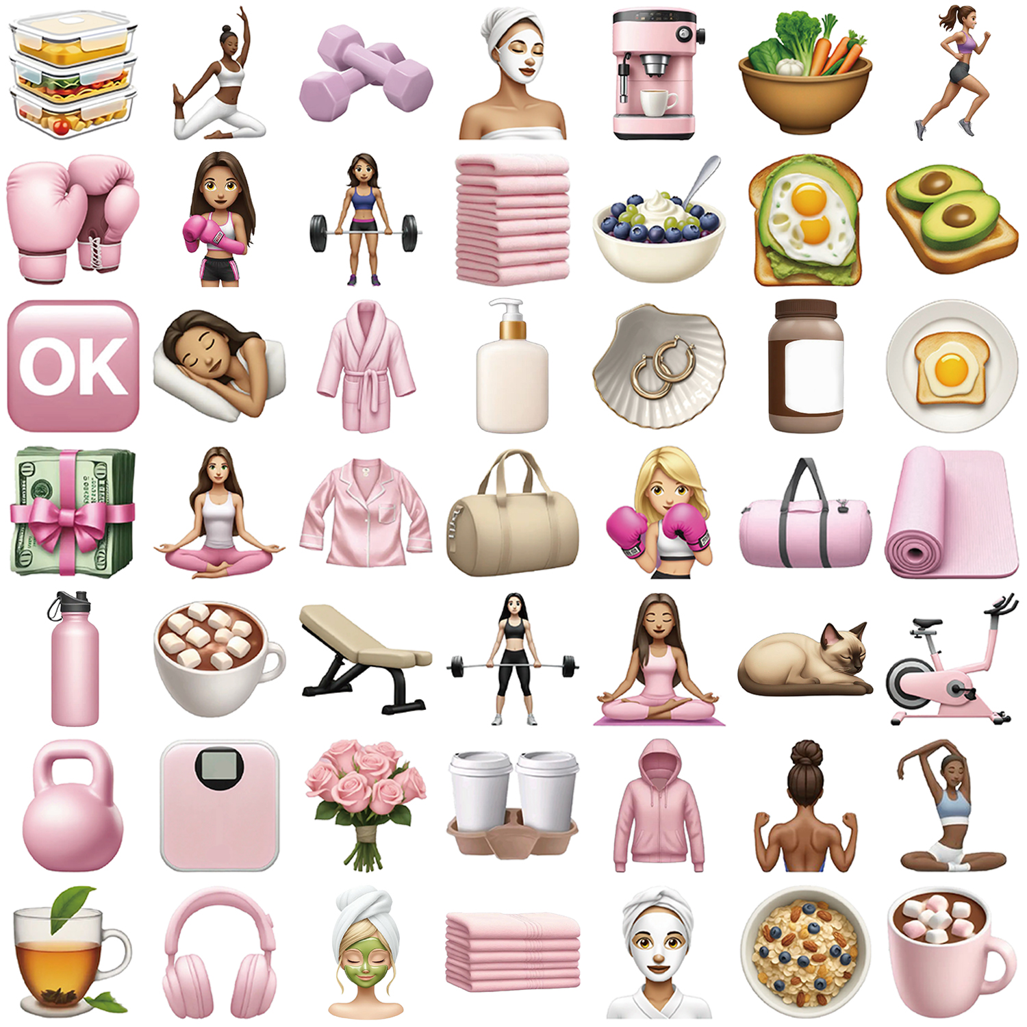 50PCS Cool GYM Girl Stickers S - مراجعة Blister Plaster Sport وسعره