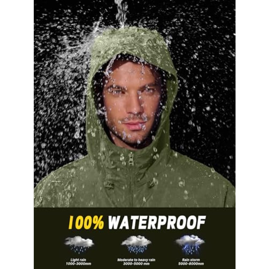 UIQUR Mens Rain Jacket Lightwe - مراجعة Running Gear For Rain وسعره