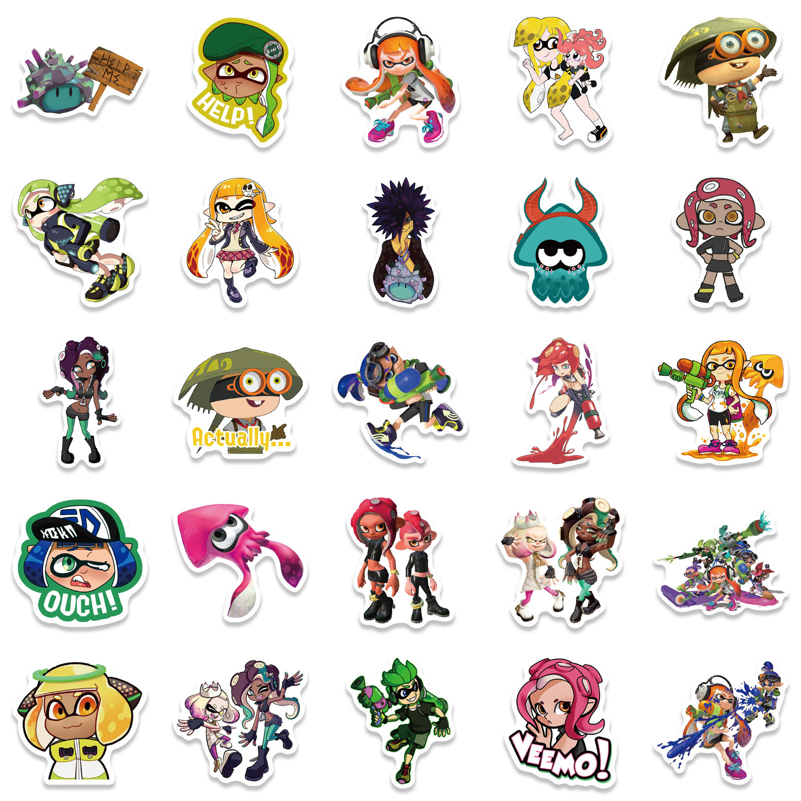 10/30/50pcs  Game Splatoon  Sk - مراجعة Blister Plaster Sport وسعره