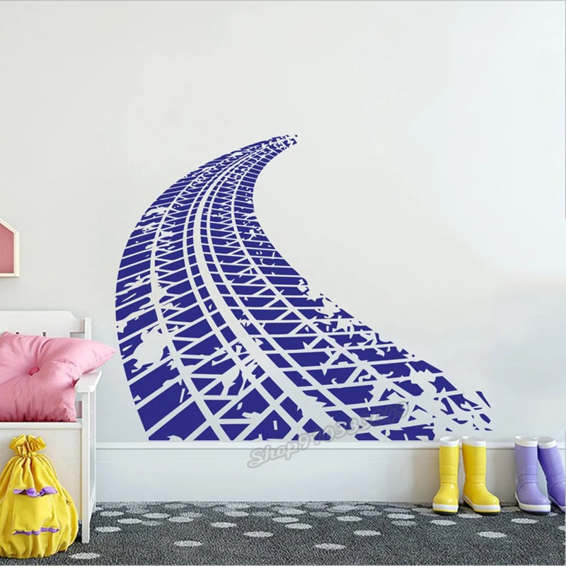 Tire Tracks Wall Decal Race Ca - مراجعة Blister Plaster Sport وسعره