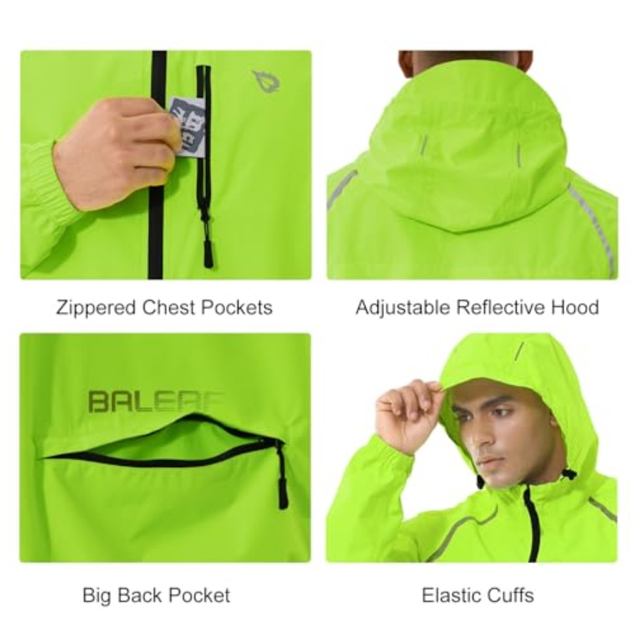 Men's Rain Jacket Waterproof W - مراجعة Running Gear For Rain وسعره