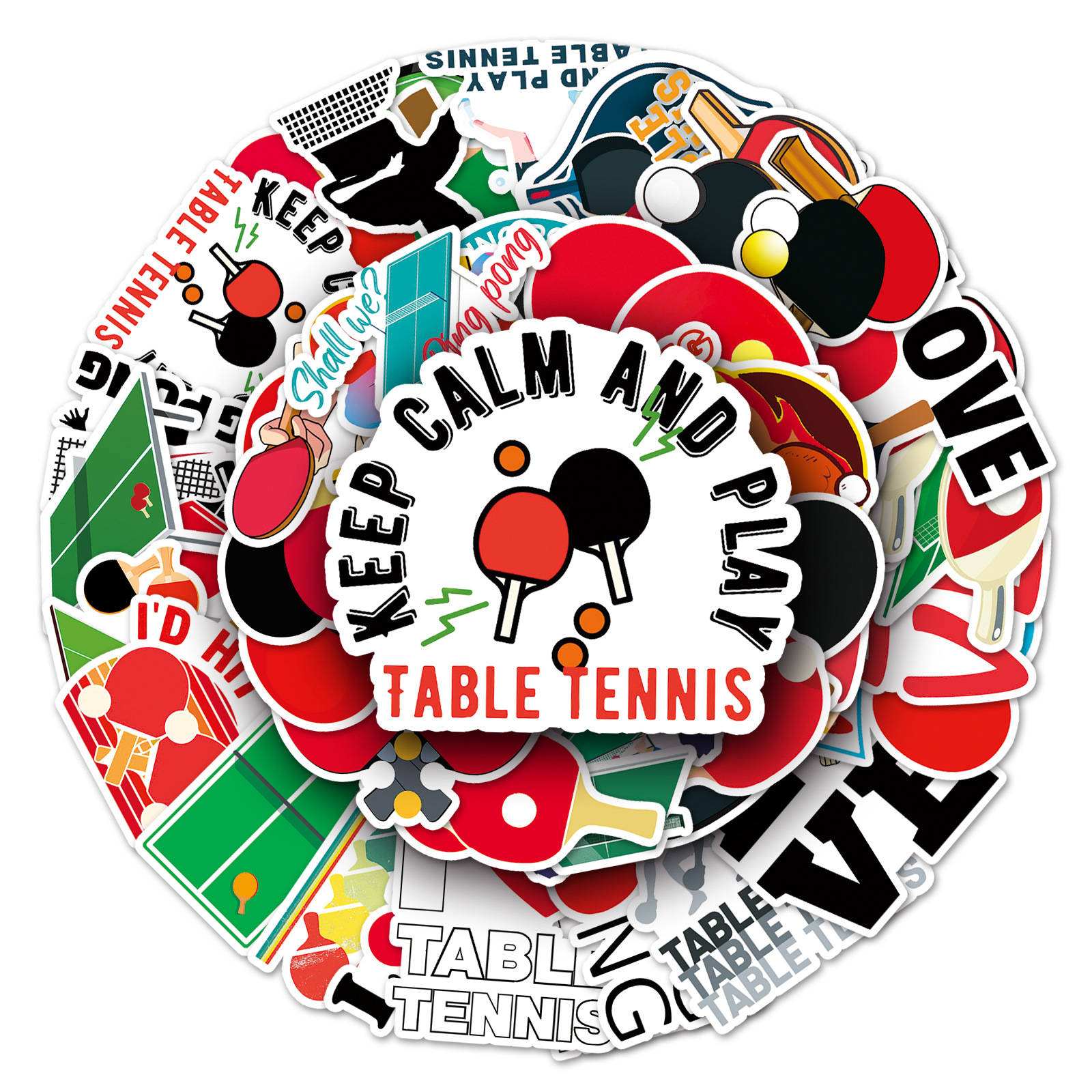 10/50PCS Table Tennis Graffiti - مراجعة Blister Plaster Sport وسعره