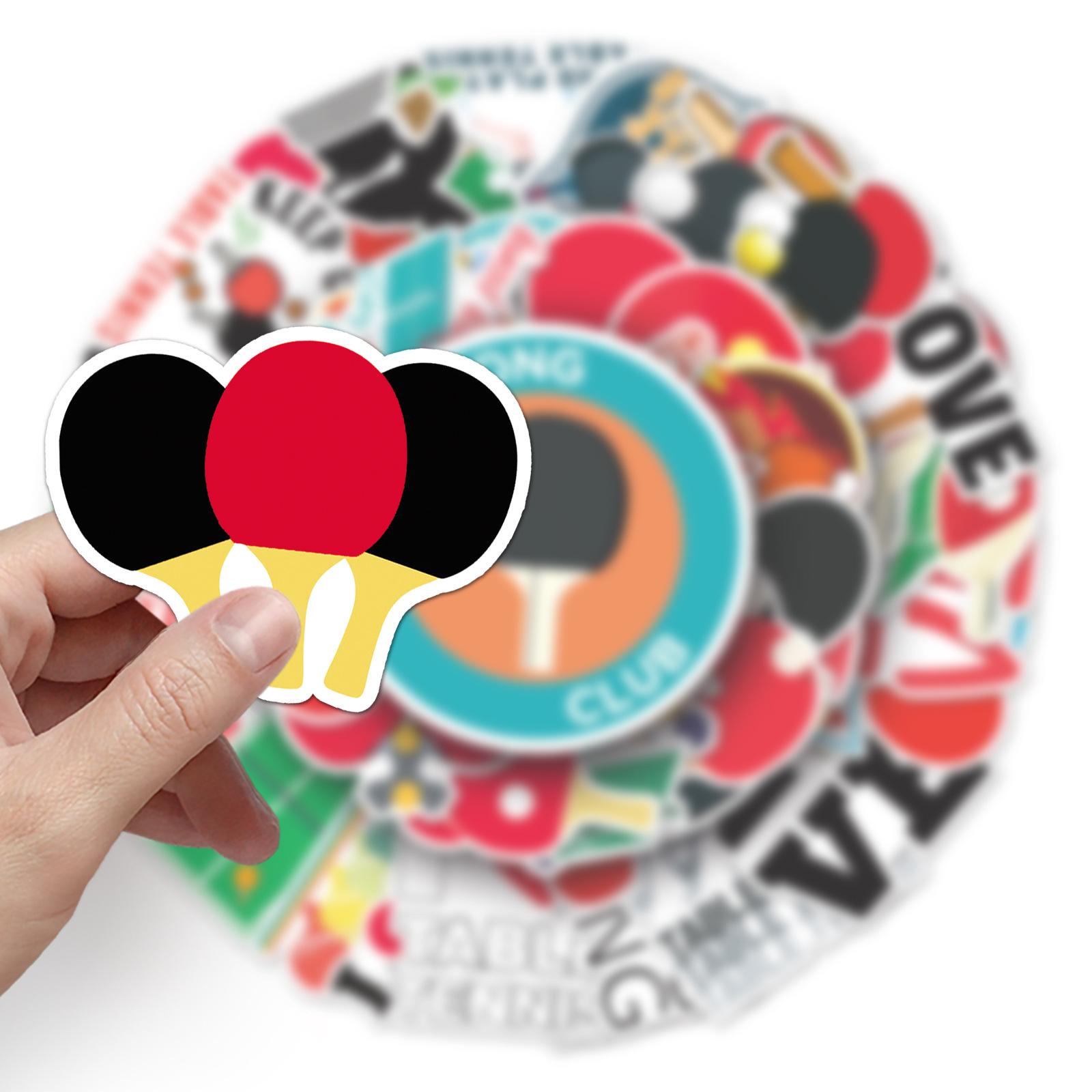 10/50PCS Table Tennis Graffiti - مراجعة Blister Plaster Sport وسعره