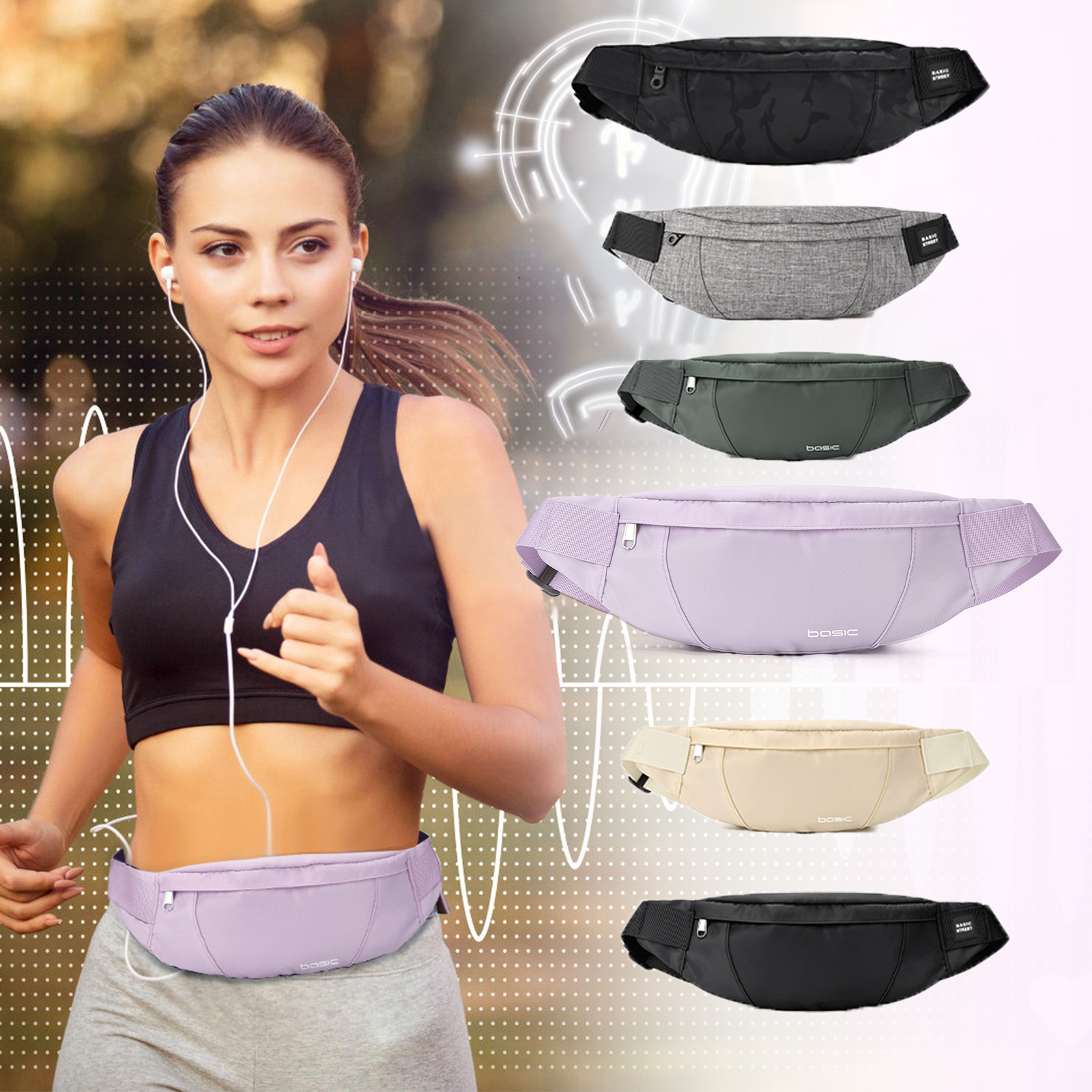 Fashion Running Waist Bag Wate - مراجعة Running Gear For وسعره