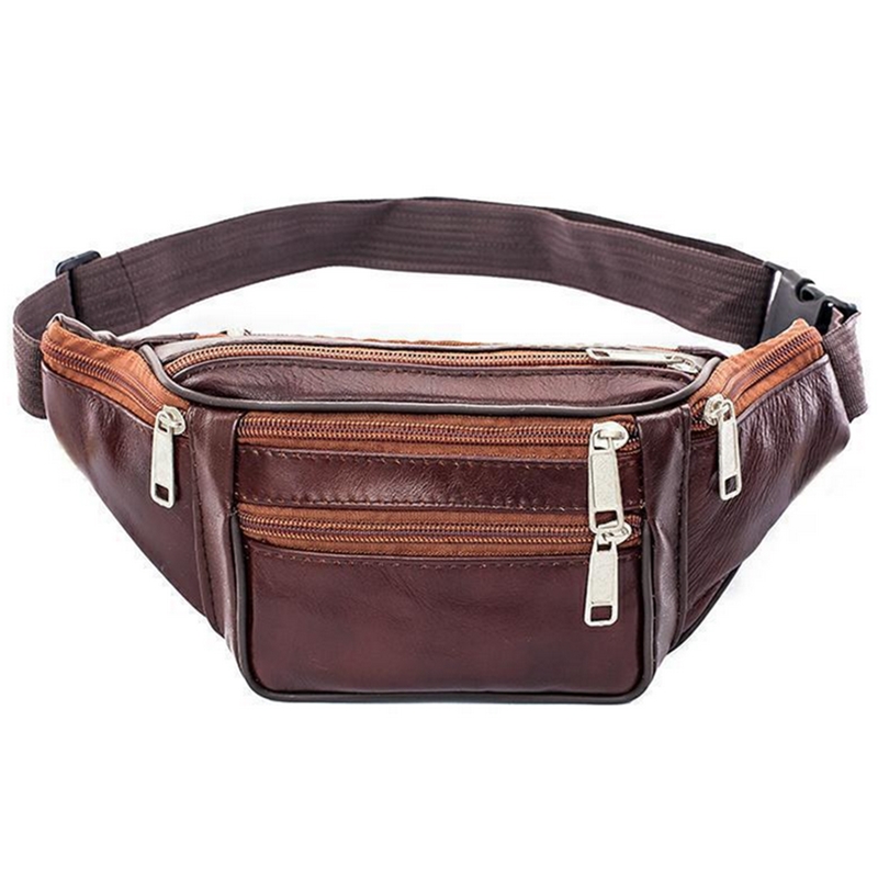 Leather Men Waist Chest Bag Th - مراجعة Running Gear For وسعره